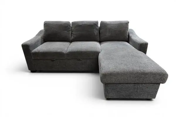 Coddle Aria Fabric Sleeper Sofa Couch w/ Reversible Chaise & Storage