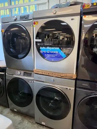 Samsung steam used front load washer new gas dryer