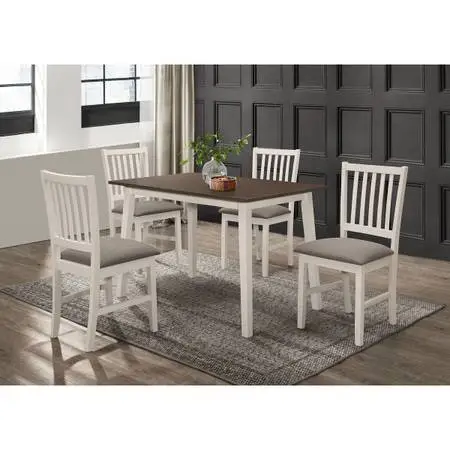 wood 5pc dining set www.capricefurniture.com