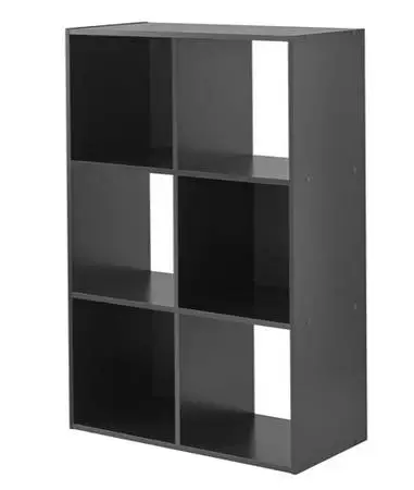 Mainstays 6 Cube Storage Organizer - Black
