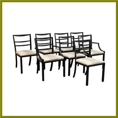 Henredon Acquisitions Dining Chairs, Set Of Eight