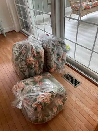 Outside cushions