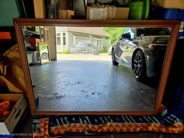 Large mirror, Lenoir, Solid maple frame, Horizontal or Vertical floor?