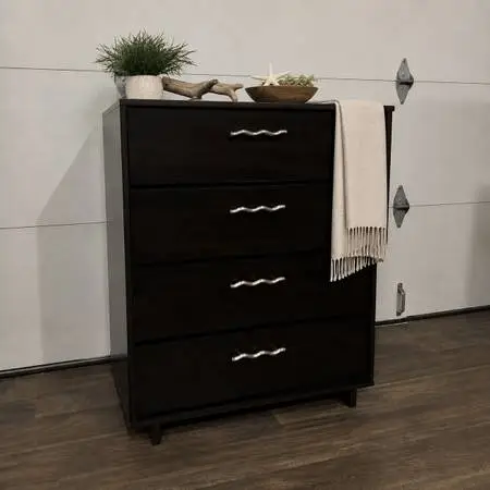 Espresso Dresser w/ Stainless Steel Knobs, Excellent Condition