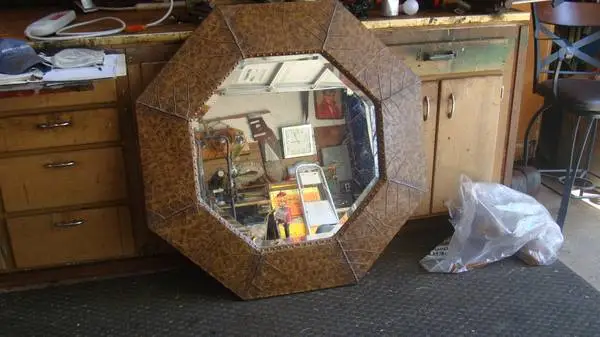 large octagon bevel mirror 42 inches across looks great