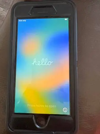 iPhone 8 plus unlocked with otter case