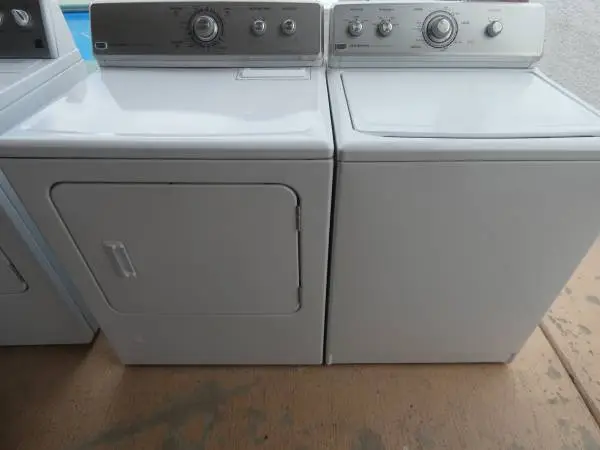 MAYTAG CENTENNIAL WASHER/GAS DRYER 90 day warranty some delivery