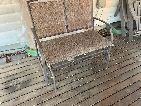 Outside patio glider