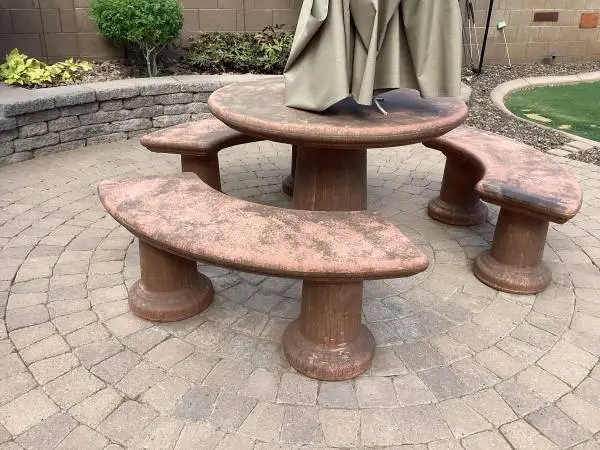 PATIO CONCRETE TABLE