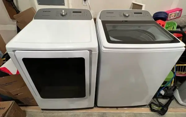 Washer and dryer