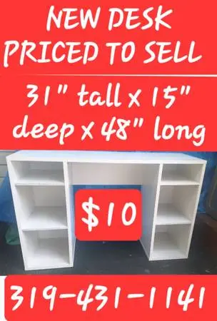 WOW ONLY $10 NEW DESK Need to sell before rain