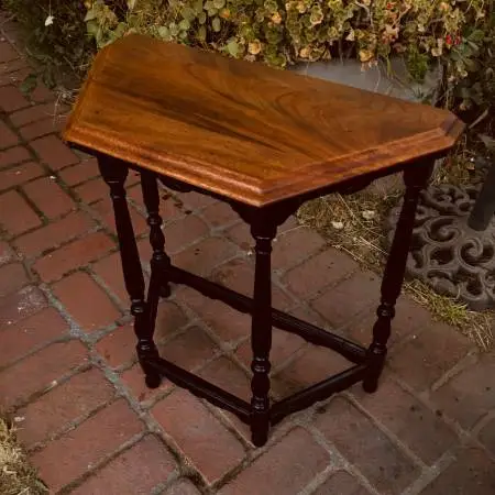 1920s-30s small Mediterranean Revival End/Side Table Nightstand