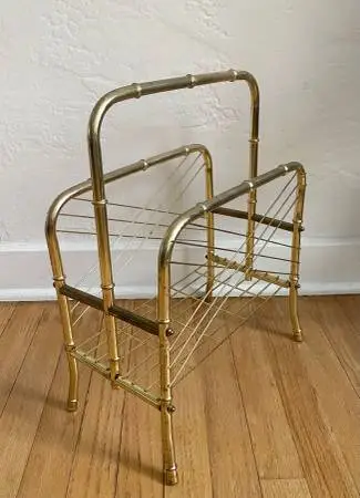 Vintage Metal Magazine Holder