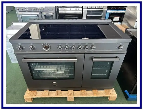 Bertazzoni Professional Series 48 In. Induction Range- Black Carbonio