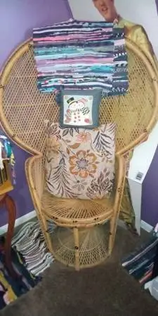 Chair Wicker Fan Chair