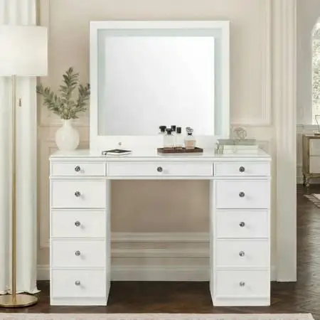 Tresanti Kathryn Vanity Table with Lighted Mirror