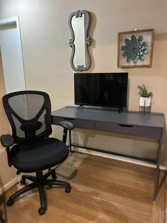 Computer desk and computer chair
