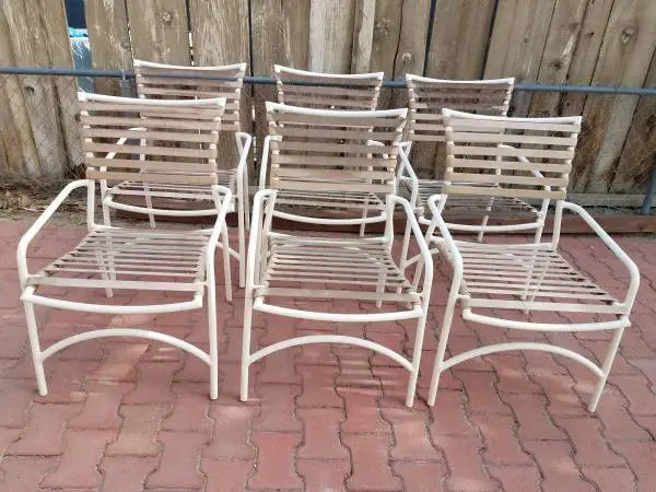 Tropitone Patio Furniture vintage set of 6 chairs