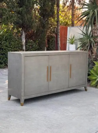 Restoration Hardware RH Graydon Shagreen Sideboard Credenza TV Stand