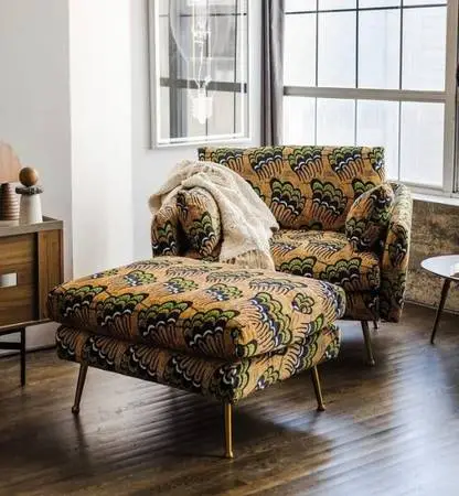Albany Park Chair and Ottoman