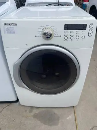 White samsung gas dryer