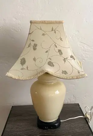 Vintage Glass Table Lamp