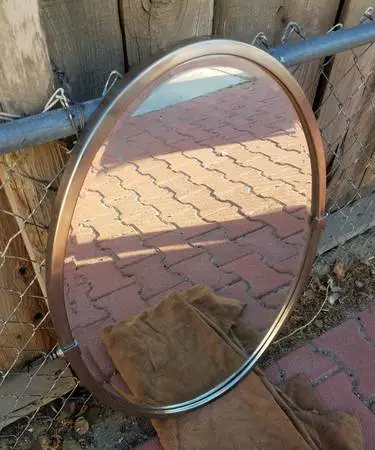 Mirror...Modern Stainless Steel Frame 32x23