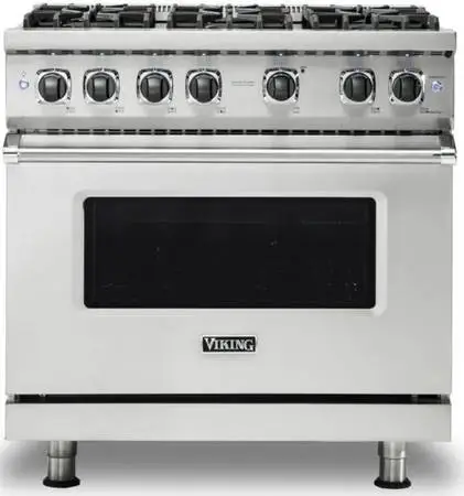 *Lightly Used* Viking 36” All Gas Range-6 Burners-5 Series-Natural Gas