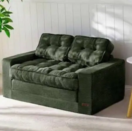 MAXYOYO Small Sofa Bed, Convertible Loveseat Sleeper Sofa, Floor Folding Couch B
