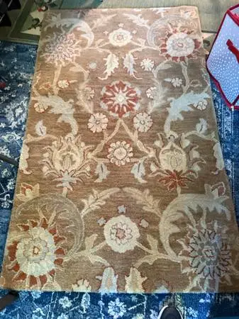 Wool Rug Thick and in Excellent Condition