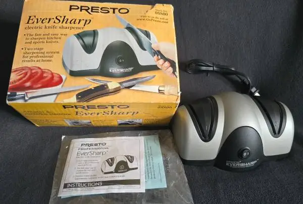 Electric Knife Sharpener, Presto 08800 EverSharp 2-Stage System