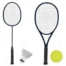 Tennis rackets and badminton