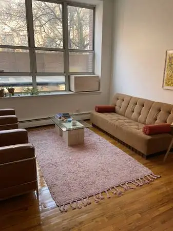 brown minimal couch - 3 person