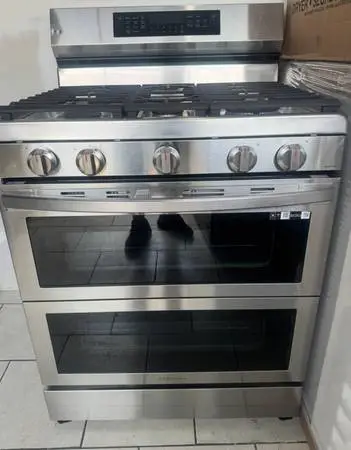 Samsung stainless steel gas stove with air fry