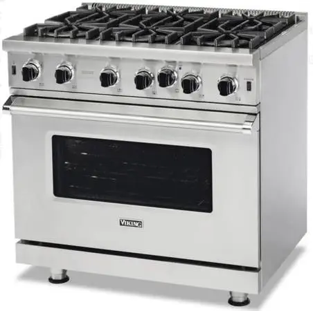 *Lightly Used* Viking 36” All Gas Range-6 Burners-5 Series-Natural Gas