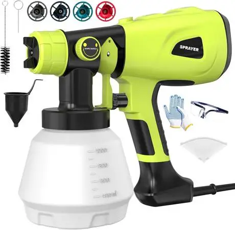 LESONJOY Paint Sprayer, 1000W High Power Electric Spray Paint Gun, NEW