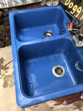 Blue Kitchen Sink