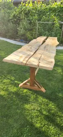 Handmade Dining Trestle Table