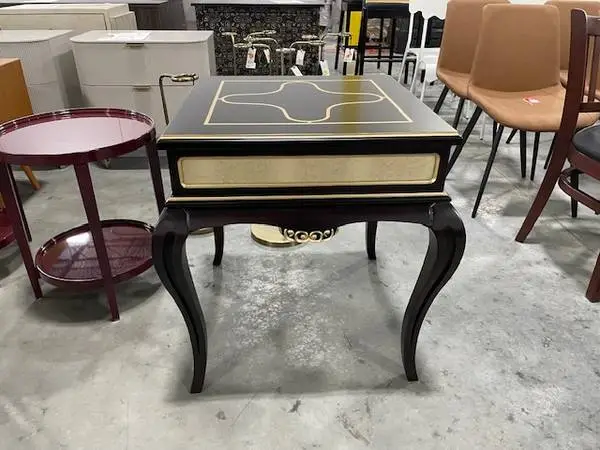 Infinity Import Solid Wood Top Side Table Walnut Accent Table