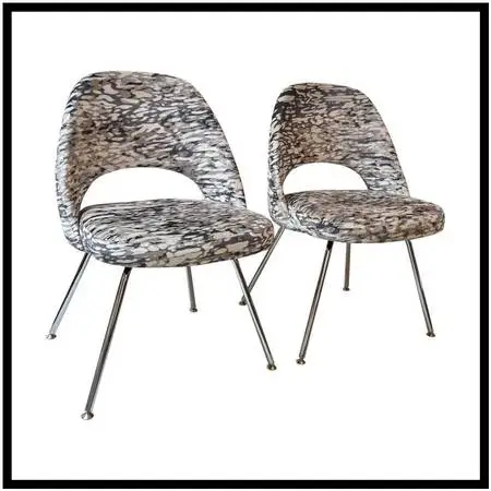Eero Saarinen Executive Chairs, Pair