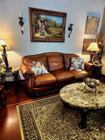 Leather Mart Classic Sofa-88W x 39D x 38H