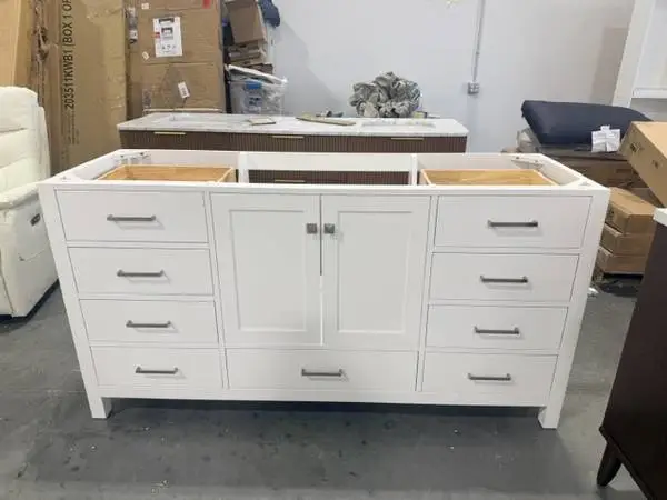 Ariel Cambridge 66 Freestanding Bathroom Vanity Cabinet Without Top
