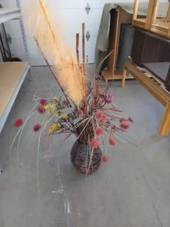 Floral arrangement - dried with ceramic vase