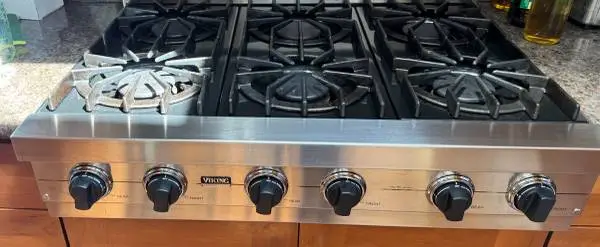 Viking 36 six burner range top