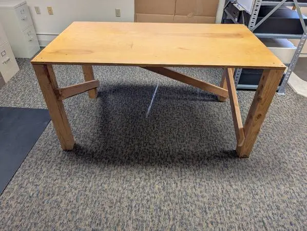 Plywood and Lumber Workbench
