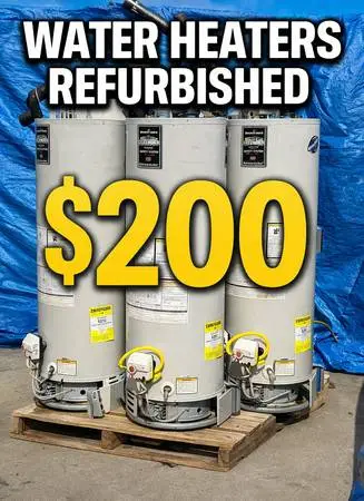 Refurbished Water Heater & installation