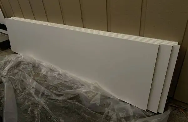 (5) 2 ft. x 8 ft. x 3/4 in. NEW White Melamine Panels