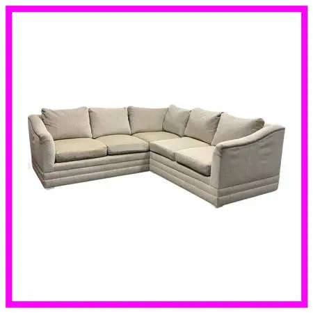 Kravet Custom Chenille Two Piece Sectional. Estimate Price: $11,300