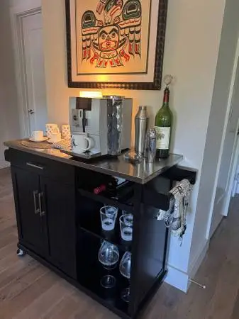 Bar cart / Coffee bar / wine bar / rolling cart