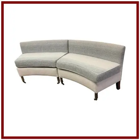 Ombre Curved Sectional/bench, Bespoke